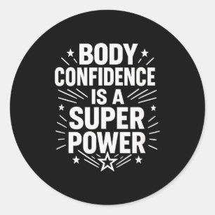 Sticker Rond Citation de motivation pour la confiance en soi
