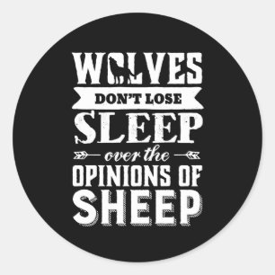 Sticker Rond Citation de motivation vintage inspirationnelle Lo