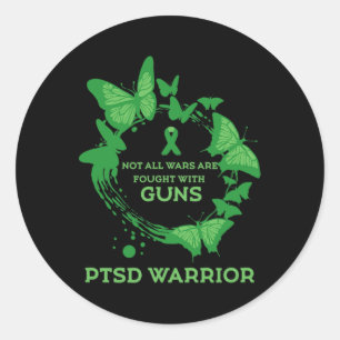 Sticker Rond Citation De Papillon Ptsd Prévention De La Dépress