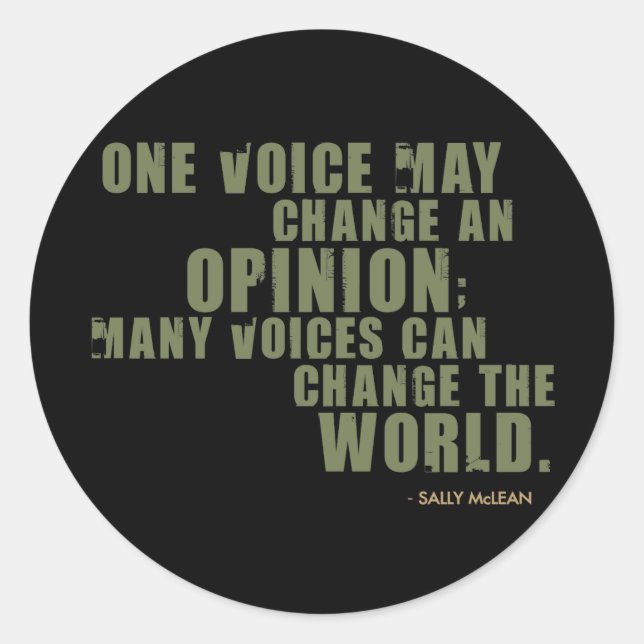 Sticker Rond Citation de Sally McLean (Devant)