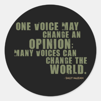 Sticker Rond Citation de Sally McLean