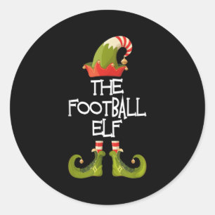 Sticker Rond Citation Drôle Cadeau De Noël Le Football Elf Grap