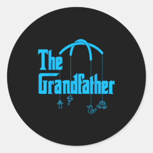 Sticker Rond Citation drôle de grand-père pour grands-pères