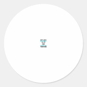 Sticker Rond Citation drôle de Pitbull Gravure vintage Dessin d