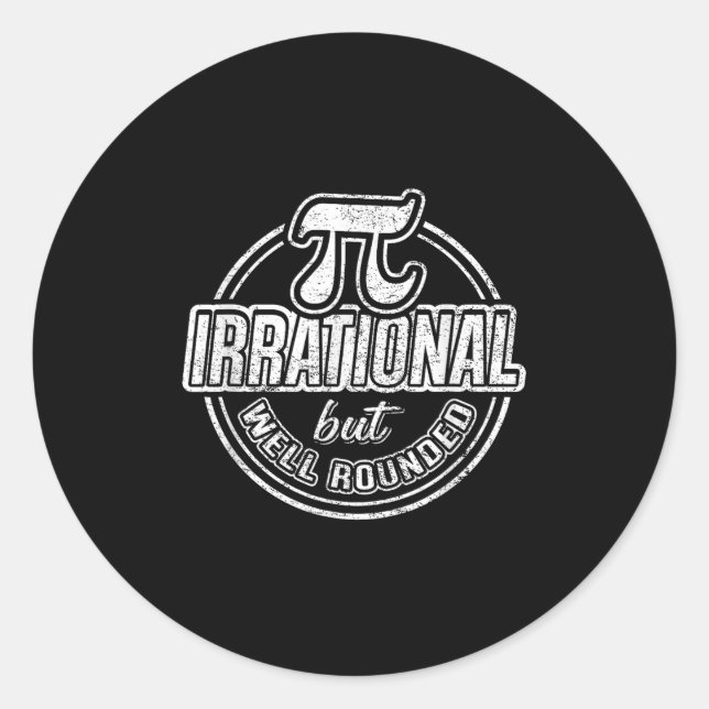 Sticker Rond Citation du 14 mars de la journée Pi - Maxime grap (Devant)