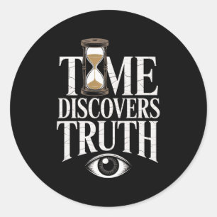 Sticker Rond Citation du philosophe stoïque masculin