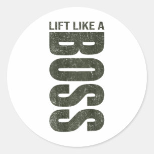 Sticker Rond Citation Fitness Y2k Entraînement Gymnastique Ck I