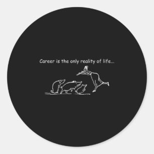 Sticker Rond Citation Graphique Drôle T Chemises - Hommes Et Fe