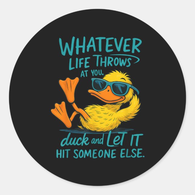 Sticker Rond Citation Graphique Tee - shirts Pour Hommes W (Devant)