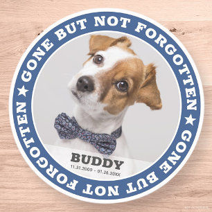Sticker Rond Citation Memorial Modern Pet Photo Sympathie