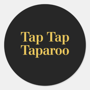Sticker Rond Citation motivante de hockey Tap Taparoo Hommes Fe