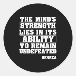 Sticker Rond Citation Motivationnelle Seneca Philosophie stoïqu