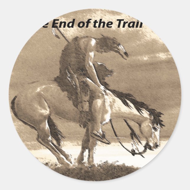 Sticker Rond Citations amérindiennes (Devant)