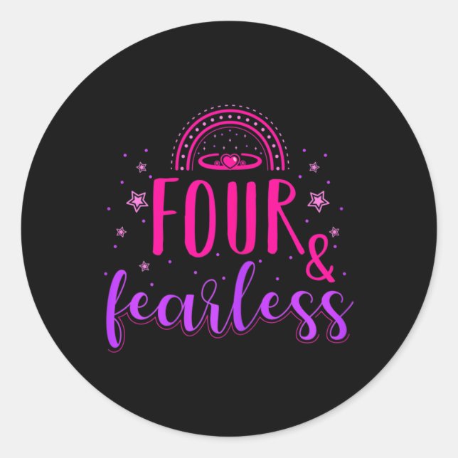 Sticker Rond Citations cool d'anniversaire pour enfants de fête (Devant)