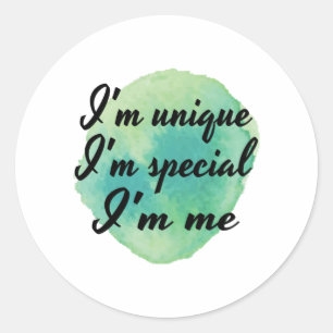 Sticker Rond citations d'amour personnel motivationnel et inspi