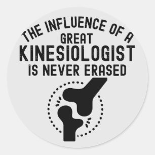Sticker Rond Citations de kinésiologie, kinésiologie Major2