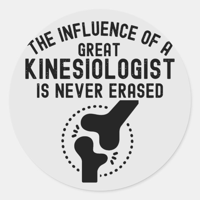 Sticker Rond Citations de kinésiologie, kinésiologie Major2 (Devant)