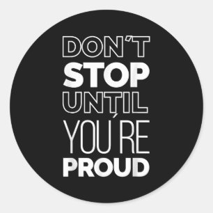 Sticker Rond Citations de motivation inspirationnelle cool Grap