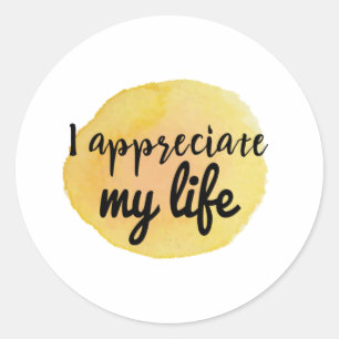Sticker Rond citations de motivation pour l'appréciation de la
