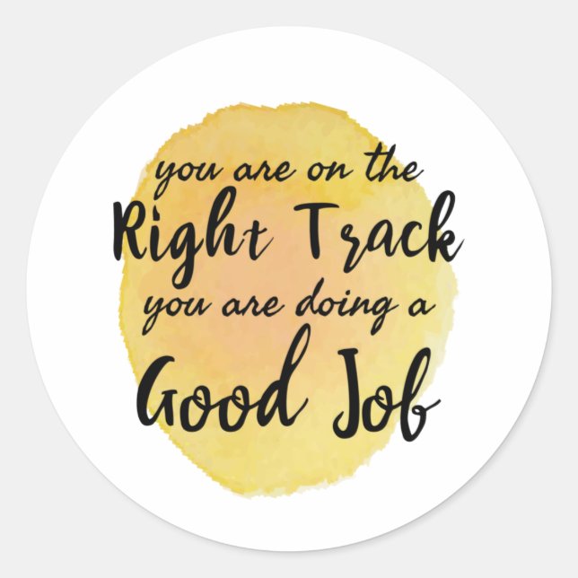 Sticker Rond citations de motivation pour l'autosoin (Devant)