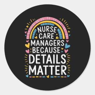 Sticker Rond Citations De Responsable De Soins Pour Les Infirmi