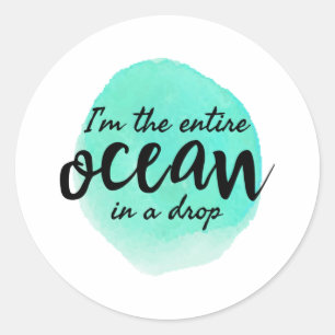 Sticker Rond citations motivationnelles et inspirantes du matin