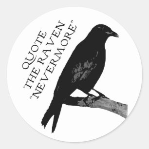 Sticker Rond Citez Raven