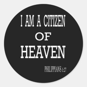 Sticker Rond Citoyen Du Ciel