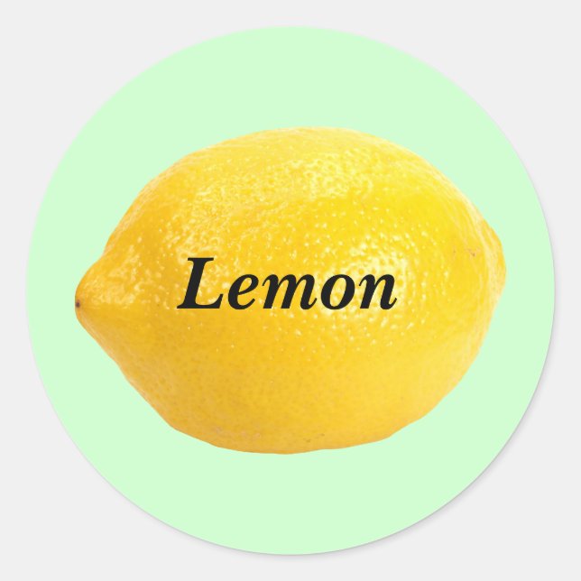 Sticker Rond Citron (Devant)
