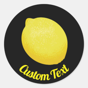 Sticker Rond Citron