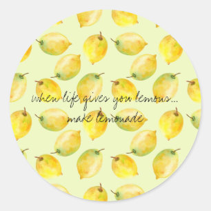 Sticker Rond Citron