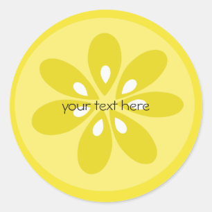 Sticker Rond Citron