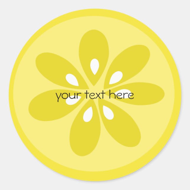 Sticker Rond Citron (Devant)