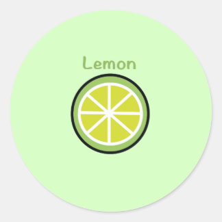 Sticker Rond Citron