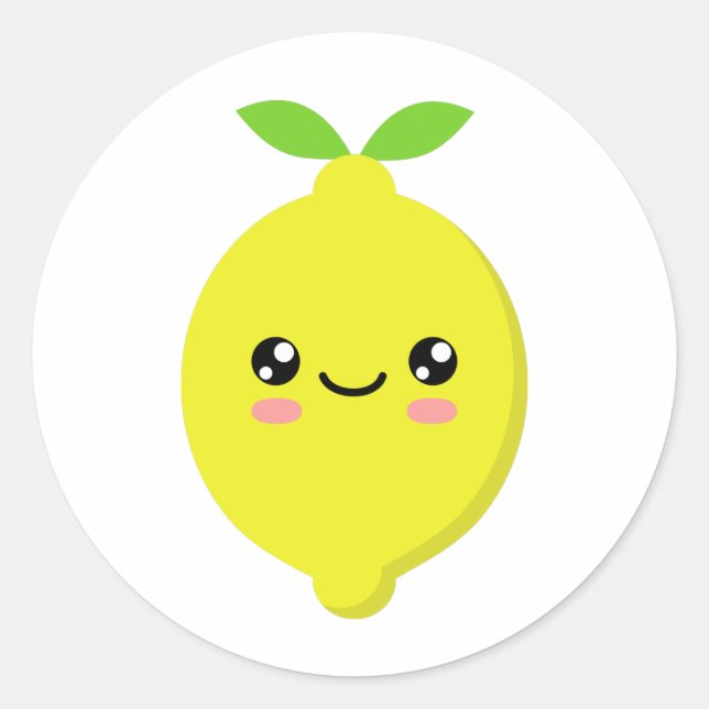 Sticker Rond Citron (Devant)