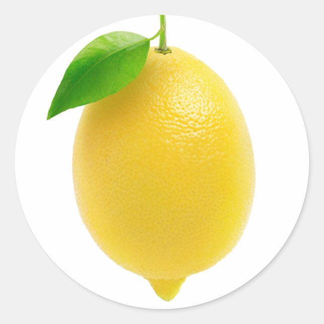Sticker Rond Citron (Devant)