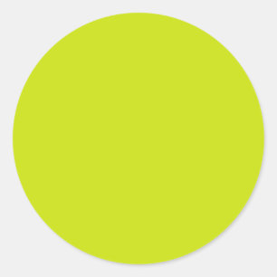 Sticker Rond Citron amer (couleur solide)