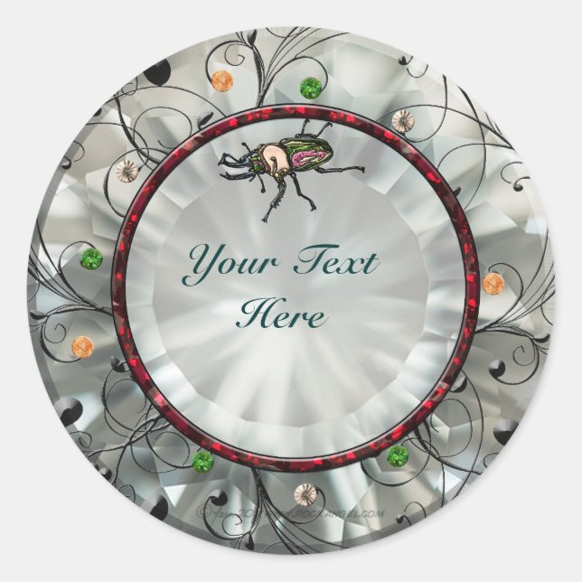 Sticker Rond Citron arc-en-ciel (Devant)