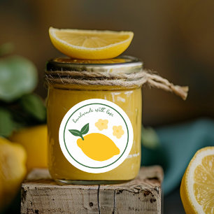 Sticker Rond Citron Artisanat artisanal Favoriser Treat cadeau 