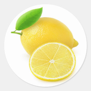 Sticker Rond Citron frais