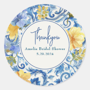 Sticker Rond Citron fruit de citrus Squeeze principale douche d