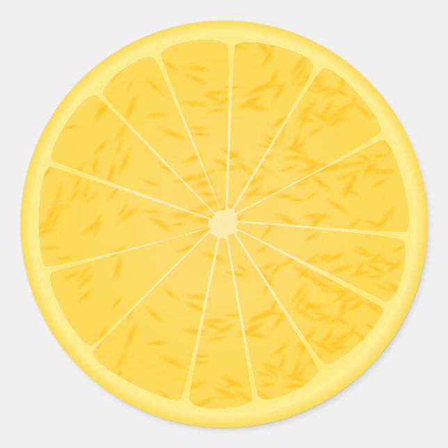 Sticker Rond Citron jaune (Devant)