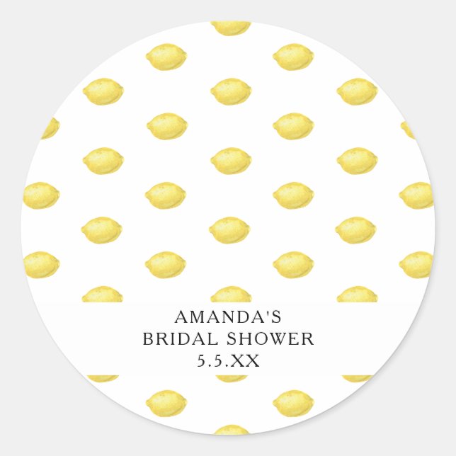 Sticker Rond Citron - Mariage (Devant)