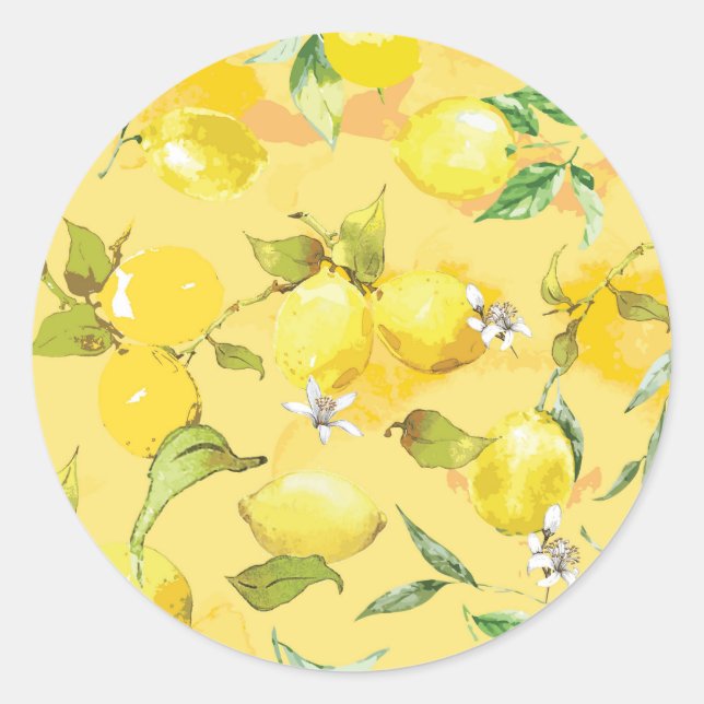 Sticker Rond citron vert IV (Devant)