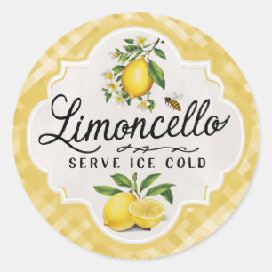 Sticker Rond Citron vintage