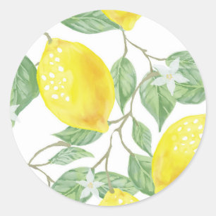 Sticker Rond Citronnier