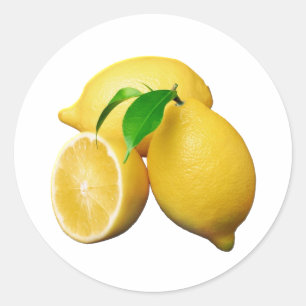Sticker Rond Citrons