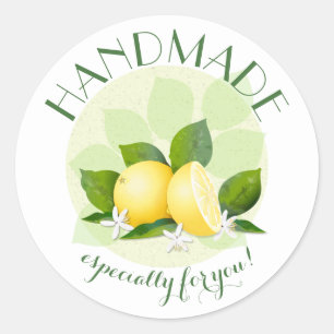Sticker Rond Citrons Citrus Fruit Canard Cadeau