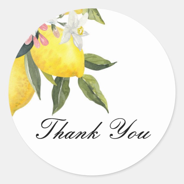STICKER ROND CITRONS DE MARIE REINE MERCI (Devant)