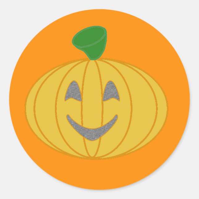 Sticker Rond Citrouille (Devant)